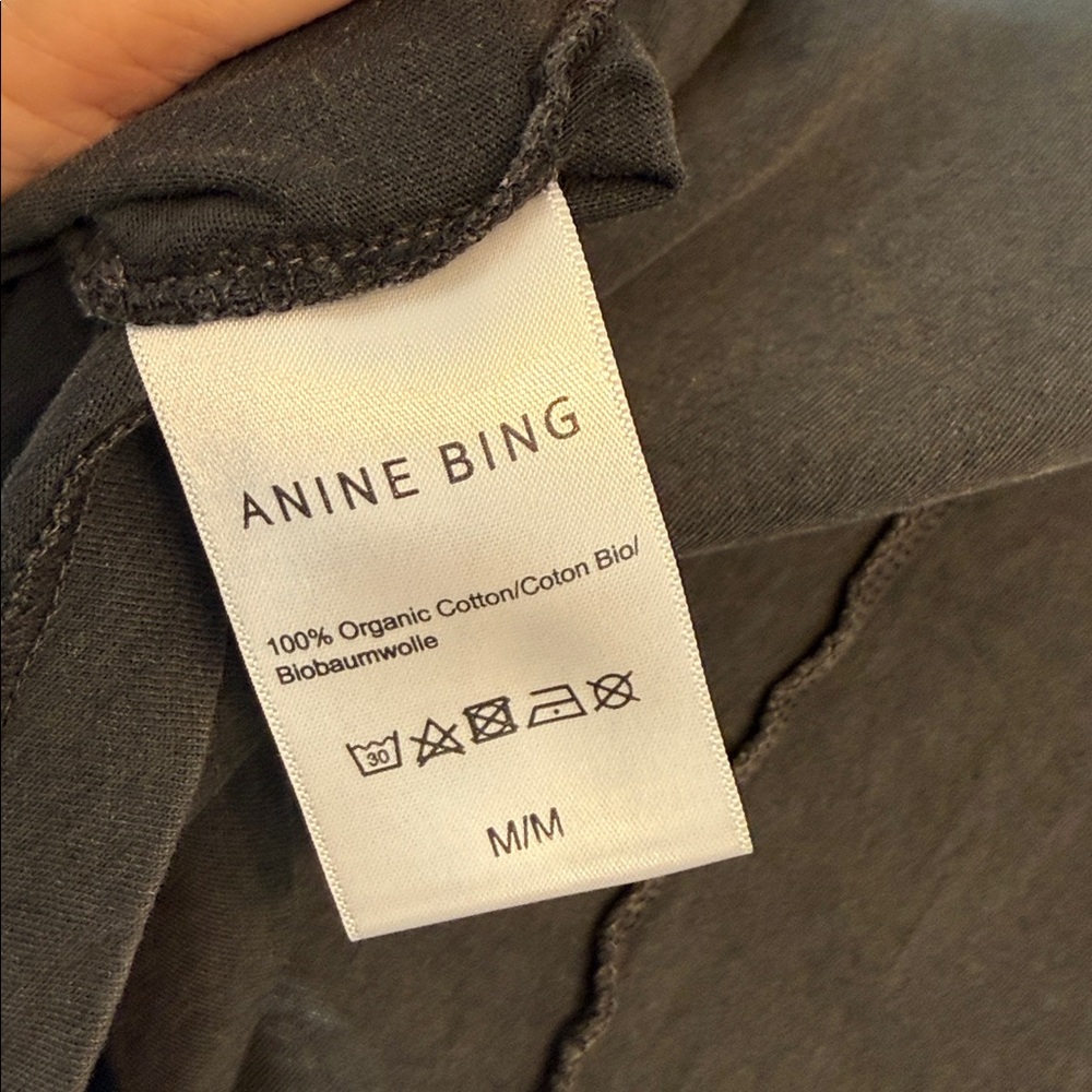 Anine Bing vintage Bing organic cotton washwe Crewneck Tee - Picture 8 of 9